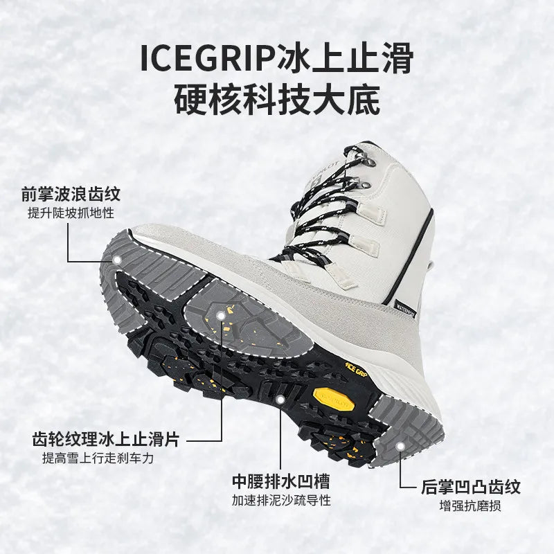 Botas de nieve Skypilot para hombre, zapatillas de senderismo de invierno, zapatillas altas, botas de esquí cálidas e impermeables, zapatillas de trekking para mujer