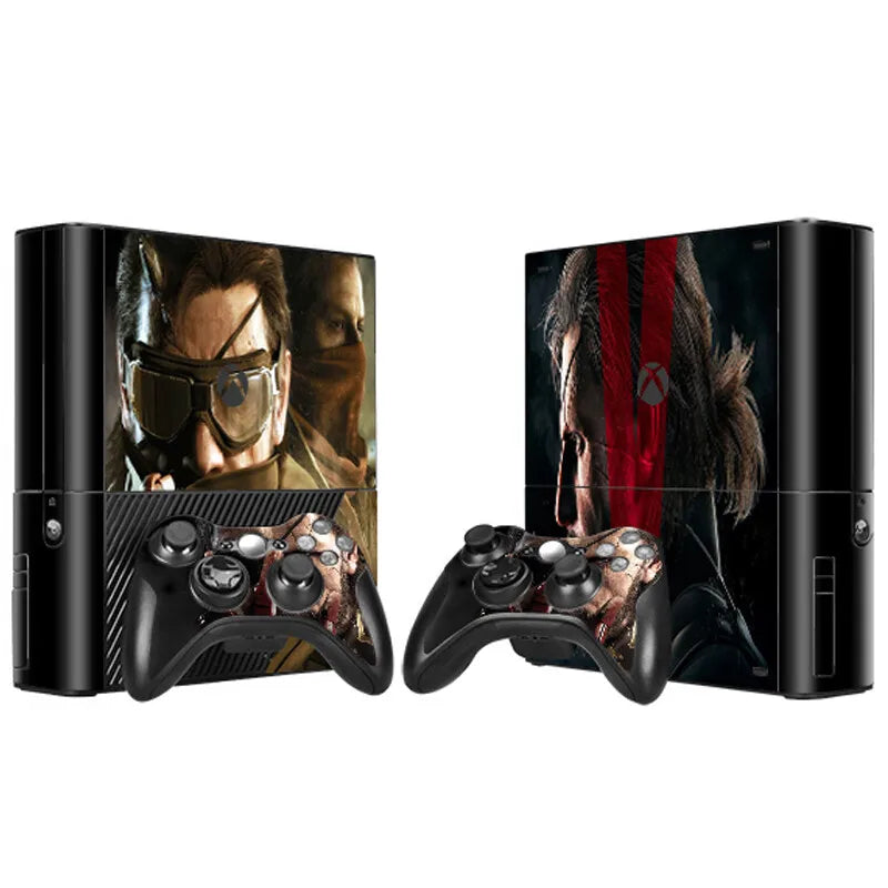 Pegatina Personalizada con Diseño a Medida para Consola Xbox 360 E y 2 Controles, Vinilo Decorativo para Xbox 360 E