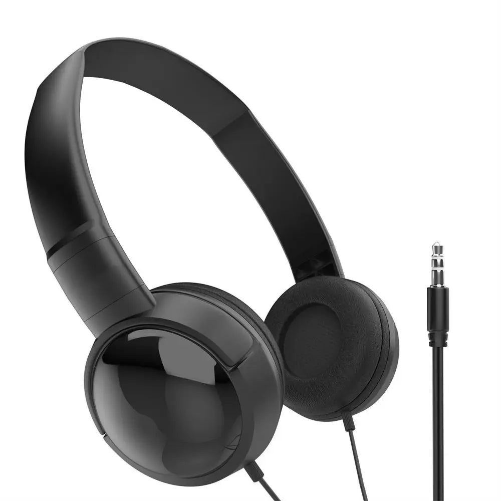 Auriculares de diadema con cable, ajustables, estéreo, con conector de 3,5 mm, cancelación de ruido, audio con graves, estilo macaron, para tablet y Mac