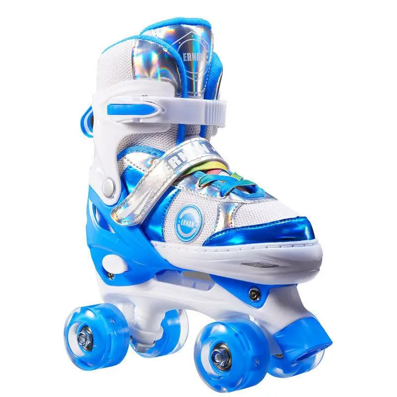 Patines de Ruedas Ajustables de Talla 4, Patines de Doble Fila, Patines de Moda
