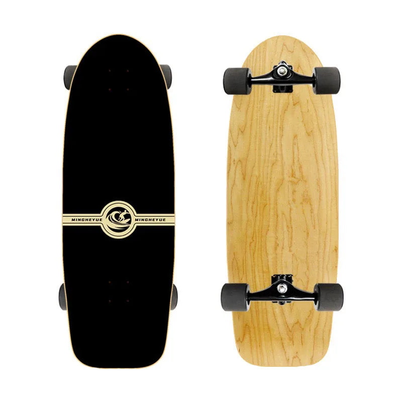 Tabla de Surfskate para Carving en Tierra, Longboard Deportivo, Skateboard Completo para Pumping, Tabla de Arce, Eje CX4, 76cm