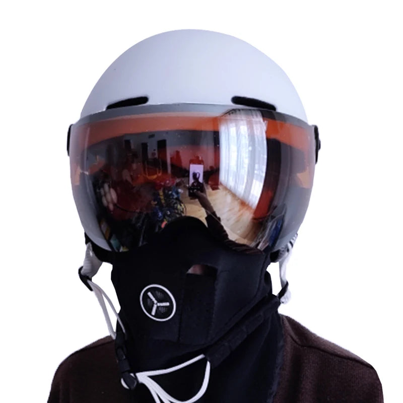 Casco de Esquí LOCLE para Hombre, Mujer y Niños, Ultraligero, para Snowboard, Skateboard, Motocicleta, Moto de Nieve, con Visera y Gafas IN-MOLD