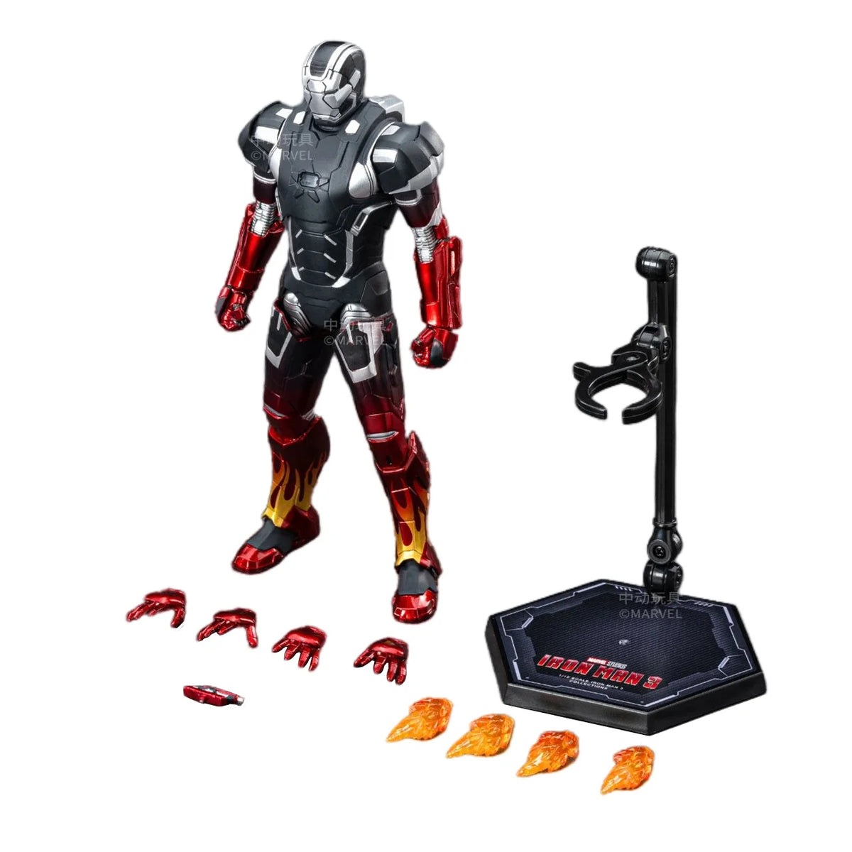 ZD Toys Iron Man figura de acción Mark 35 pargo rojo Iron Man MK 24 MK 22 MK 47 Tony Stark Ironman figura acción coleccionar juguete para regalo