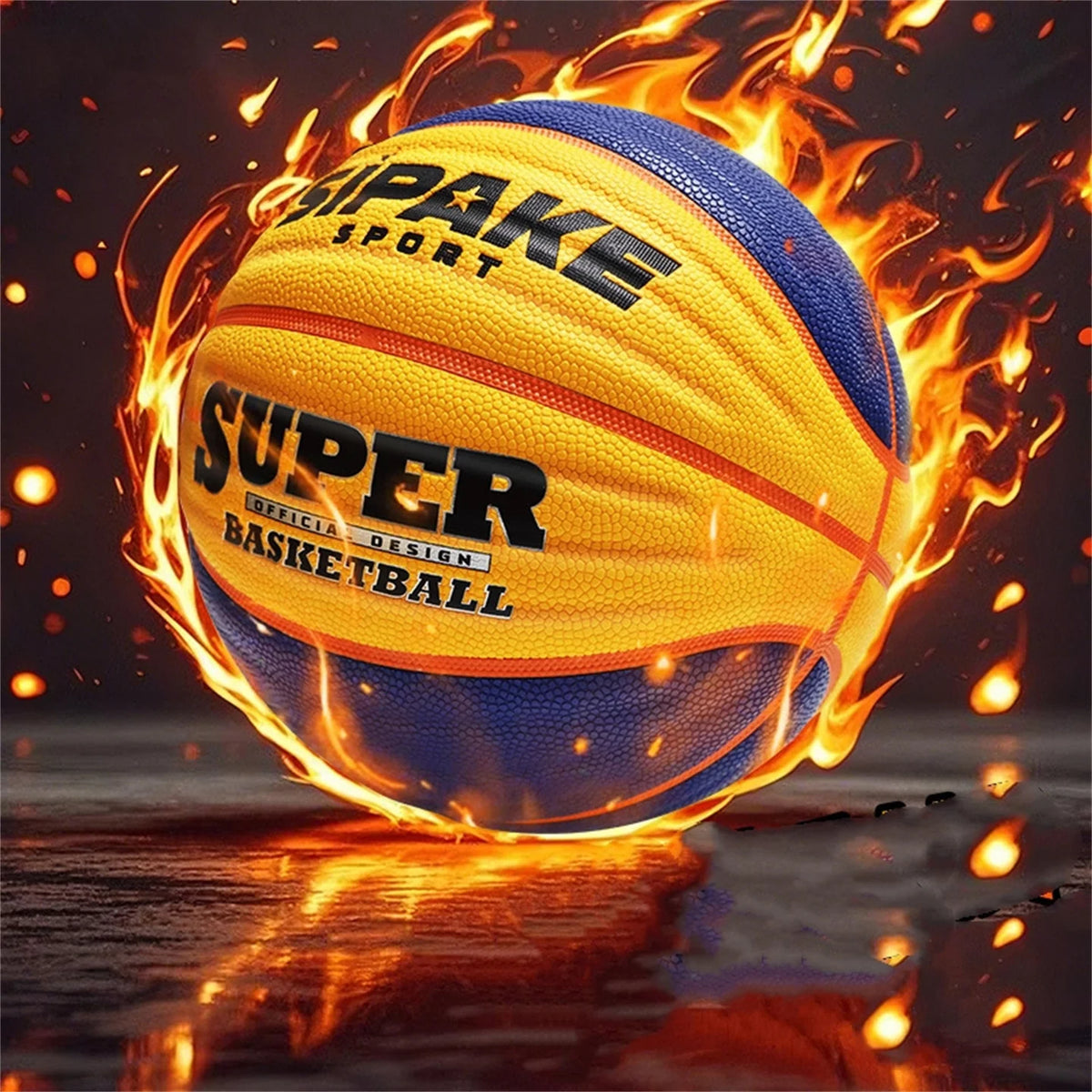 Balón de baloncesto de poliuretano para mujer, talla 6, con textura de grano grueso para un agarre cómodo, resistente y adecuado para el entrenamiento de estudiantes y partidos escolares.