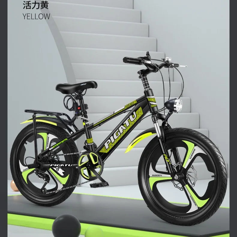 Bicicleta de montaña infantil de 24 pulgadas con velocidades variables para niños y adolescentes de 6 a 12 años, para ciclismo deportivo al aire libre y todoterreno
