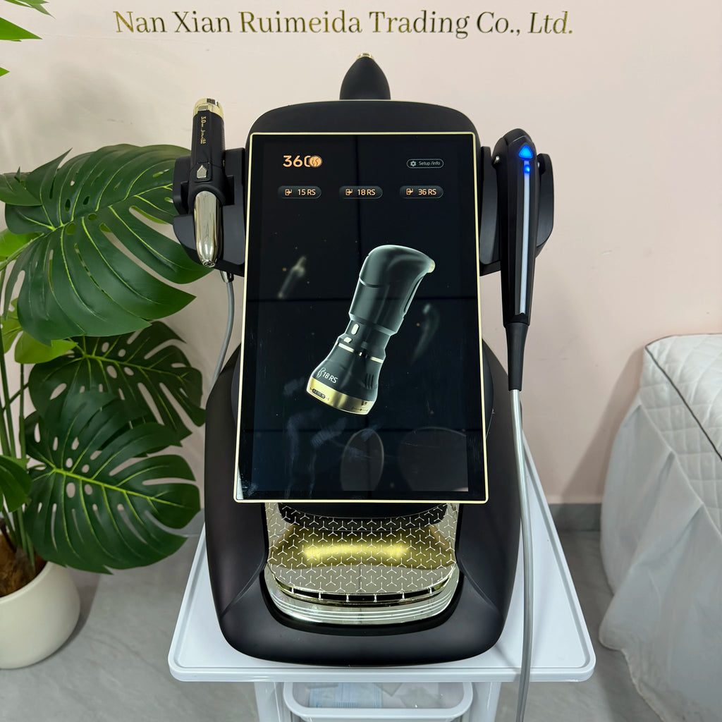 La nueva máquina 360MAX 25D HiFU, con tecnología 3 en 1, para el adelgazamiento facial no invasivo, el tratamiento antiedad y el reafirmamiento corporal.
