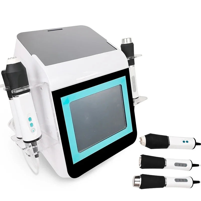 Nueva máquina de belleza 3 en 1 con burbujas de oxígeno CO2 y esterilización UV, mango con radiofrecuencia, exfoliante facial ultrasónico, antienvejecimiento.