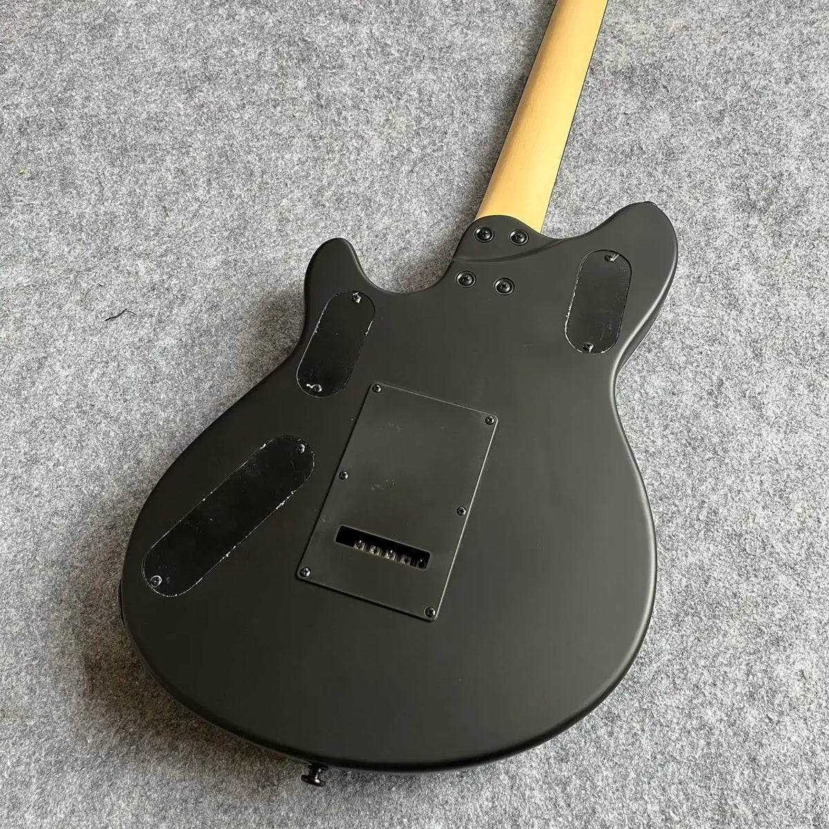Puente de trémolo Floyd Rose negro mate personalizado para guitarra con perilla roja