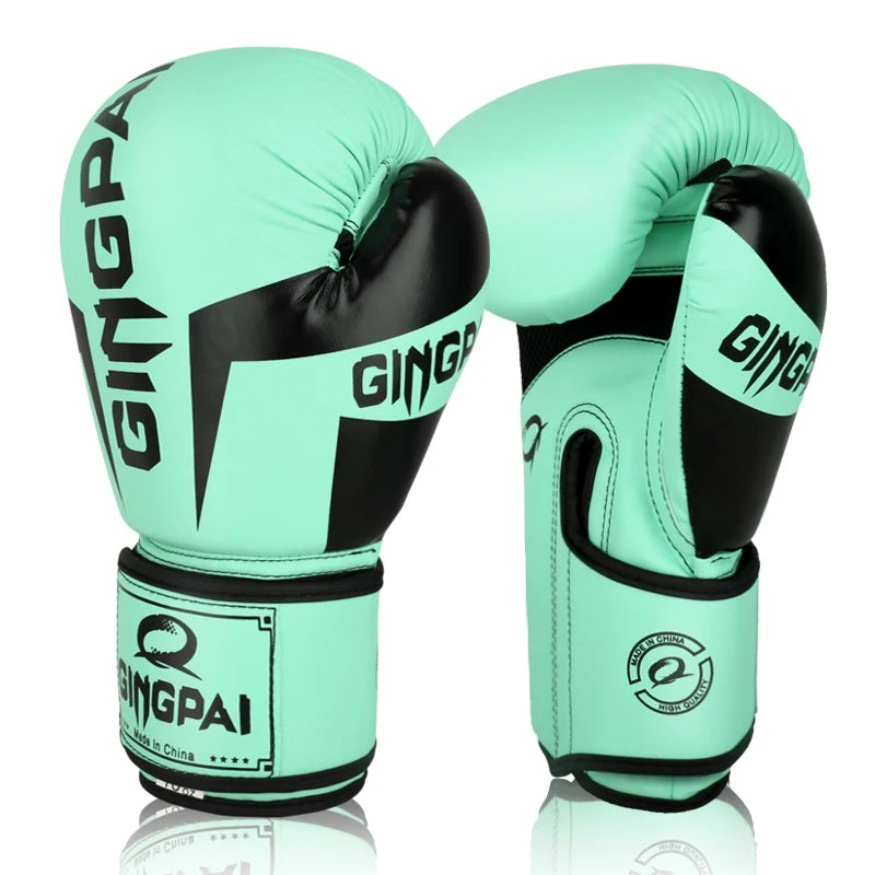 6oz 10oz 12oz hombres mujeres guantes de boxeo transpirable fitness saco de boxeo guante kick boxing MMA guante Muay Thai guantes de patada Protecto