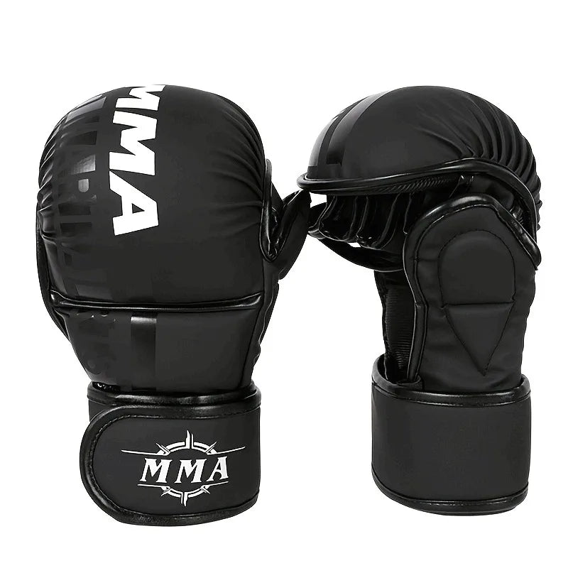 Guantes de boxeo profesionales MMA, PU grueso, Muay Thai, Kickboxing, entrenamiento, accesorios de boxeo, equipo de boxeo duradero