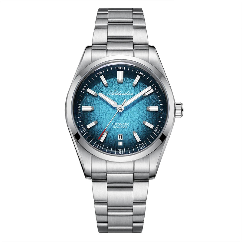 Reloj automático de lujo para hombre ADDIESDIVE, luminiscencia BGW9 Super Luminous, cristal de burbuja, resistente al agua 100 m, reloj analógico de acero para hombre AD2531