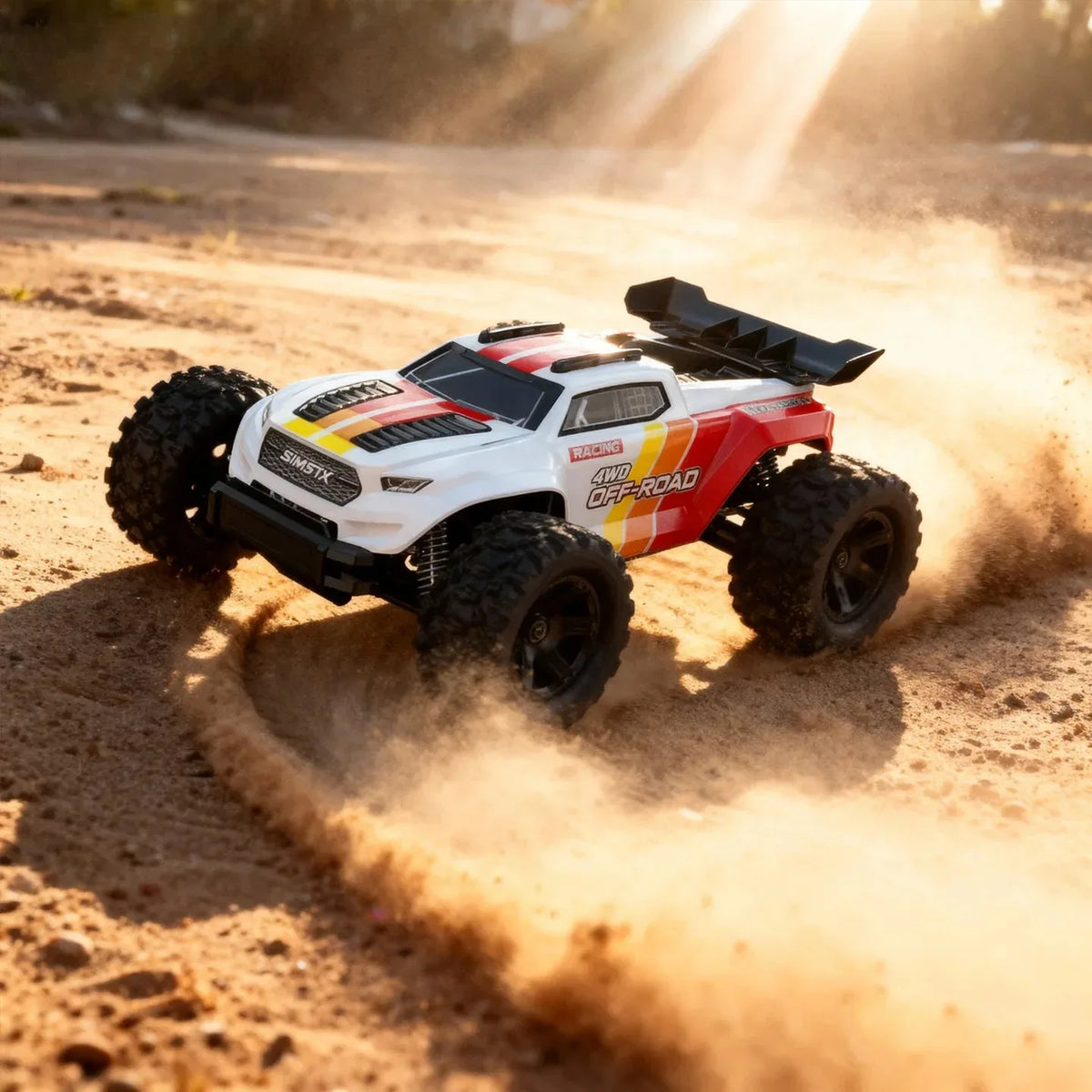 MJX HYPER GO 1:18 4WD 50km/h 18208 Coche de Control Remoto de Alta Velocidad, Monster Truck, Vehículo Todoterreno de Doble Carcasa, Coche de Juguete para Niños RTR
