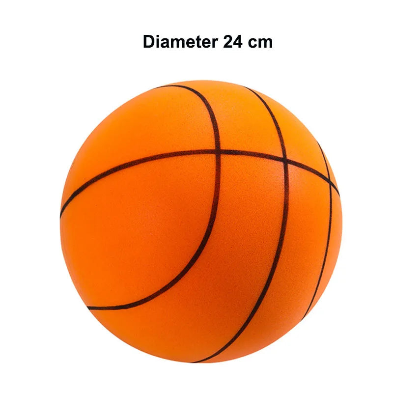 Baloncesto silencioso de alta densidad, pelota exprimible de espuma de PU suave, baloncesto que rebota silencioso para interiores, juguetes deportivos silenciosos sin ruido para niños