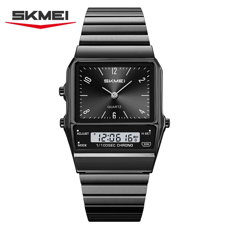 SKMEI 2632 Student Dual Display Luxury Watch for Men Women's Electronic Waterproof Chrono Mens Wristwatches Quartz Watches Reloj