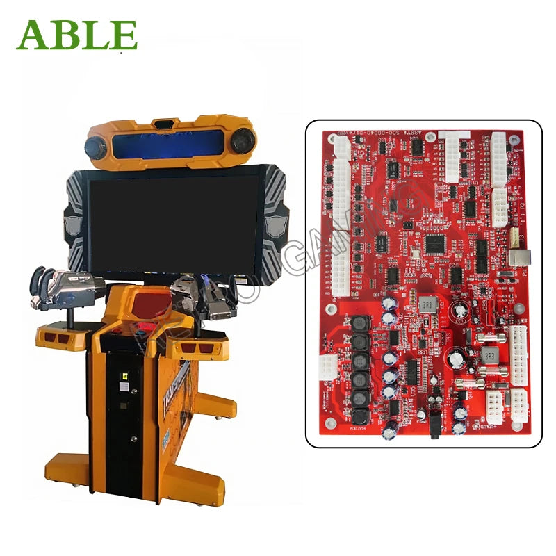 Jurassic Aracade Park Trans Arcade forma juego de disparos tablero IO para máquina de simulación de disparos Arcade