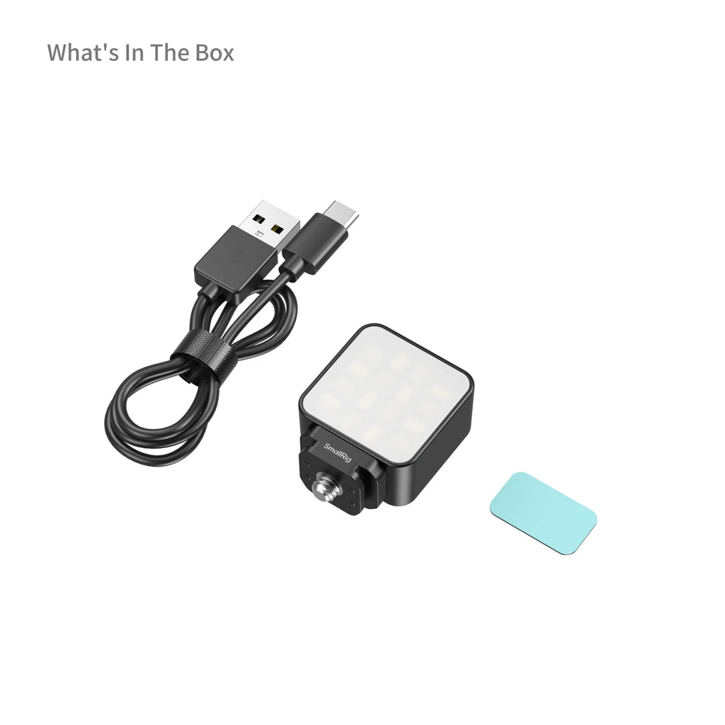 Luz de Relleno SmallRig para Cámaras de Acción, Montaje Magnético y con Soporte Cold Shoe, 3 Configuraciones de Temperatura de Color para Grabación de Vlogs y Selfies 5446