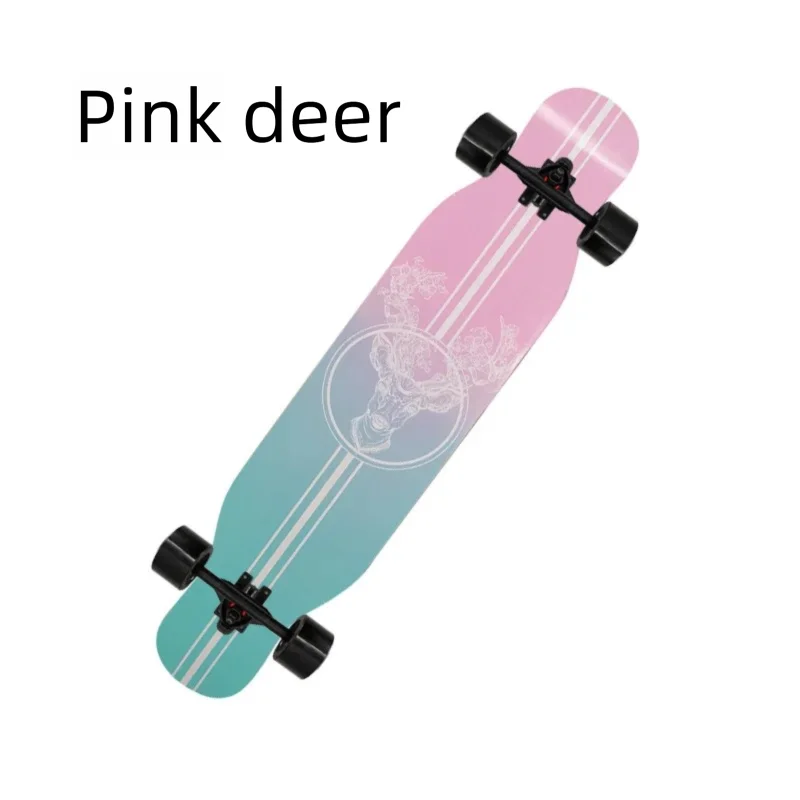 Longboard de Danza Freestyle de 42 Pulgadas con Doble Kick, Skateboard Completo, Cruiser Urbano para Principiantes, Adultos, Hombres y Mujeres