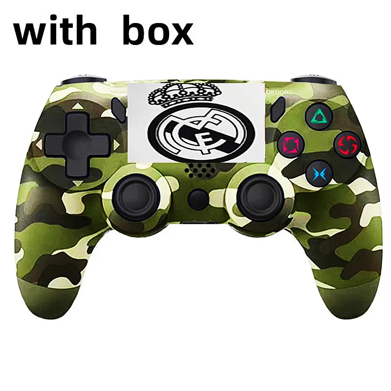 Wireless  Controller Gamepad 6-Axis Dual Vibration With LED Light Bar Joystick Joypad For PS Console /PC/iPad/Andriod/iPhone