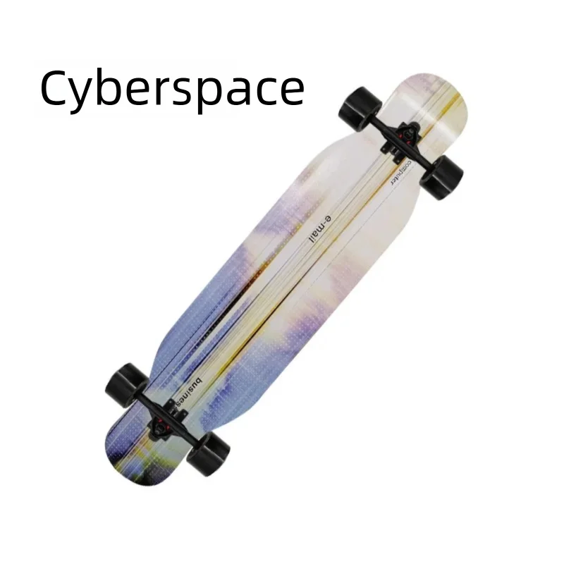 Longboard de Danza Freestyle de 42 Pulgadas con Doble Kick, Skateboard Completo, Cruiser Urbano para Principiantes, Adultos, Hombres y Mujeres