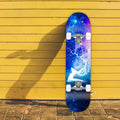 Patineta Unisex Completa con Doble Kick, Tabla de Madera Silenciosa, Diseño Cóncavo para Principiantes, Adolescentes y Jóvenes