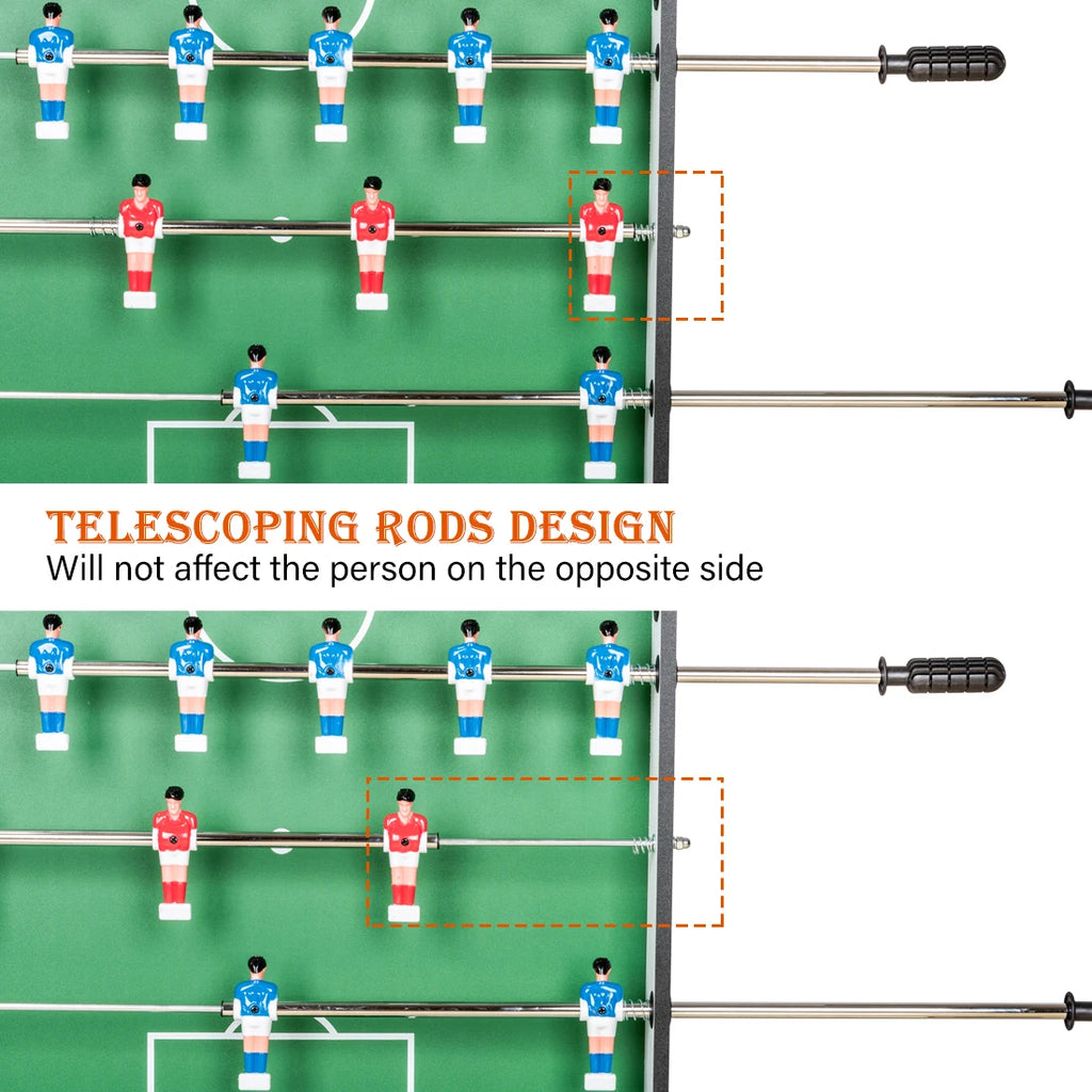 4 HLC 1 multi-game Table, tractable Table Football, multi-function Sports Baby Foot/Billiards/Table Tennis/Hockey, fair for Adults and children's Family Fun