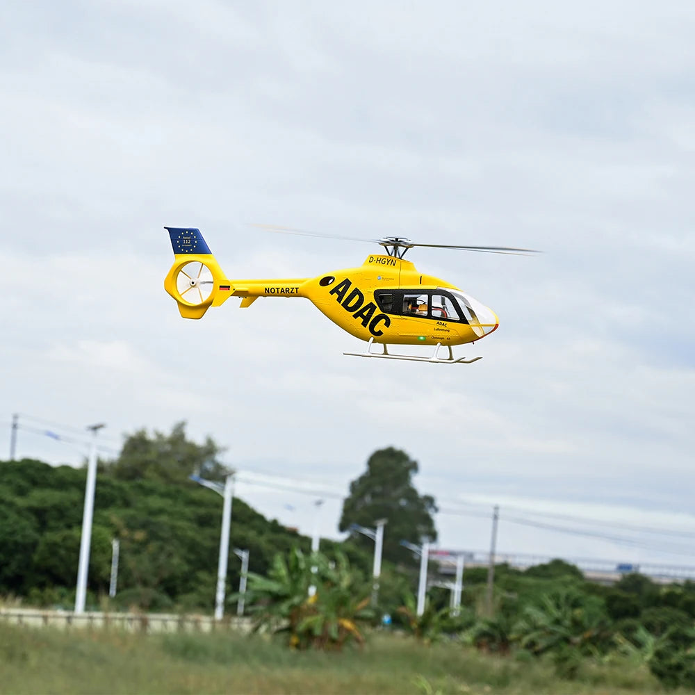 (Nuevo Color) Helicóptero RC Fly Wing EC-135 10CH con giroscopio de 6 ejes, GPS, batería de 5000mAh y control de vuelo ACE