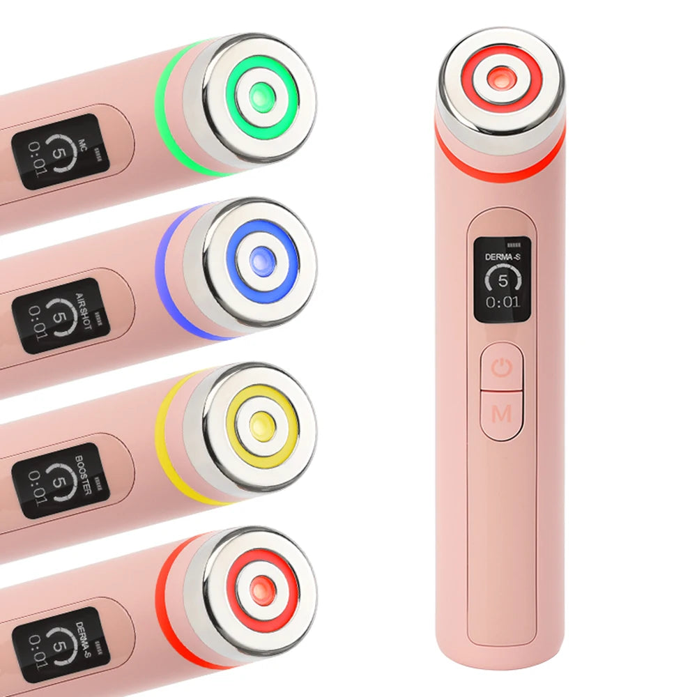 Dispositivo de Belleza Antiarrugas para el Cuidado Facial Age-R Booster Pro de 4 Colores, Masajeador de Microcorriente EMS para Lifting, Uso Doméstico