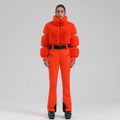 GSOU Snow Traje de esquí de una pieza para mujer, mono de snowboard, resistente al viento, muy cálido, ropa deportiva al aire libre, ropa de invierno, nuevo
