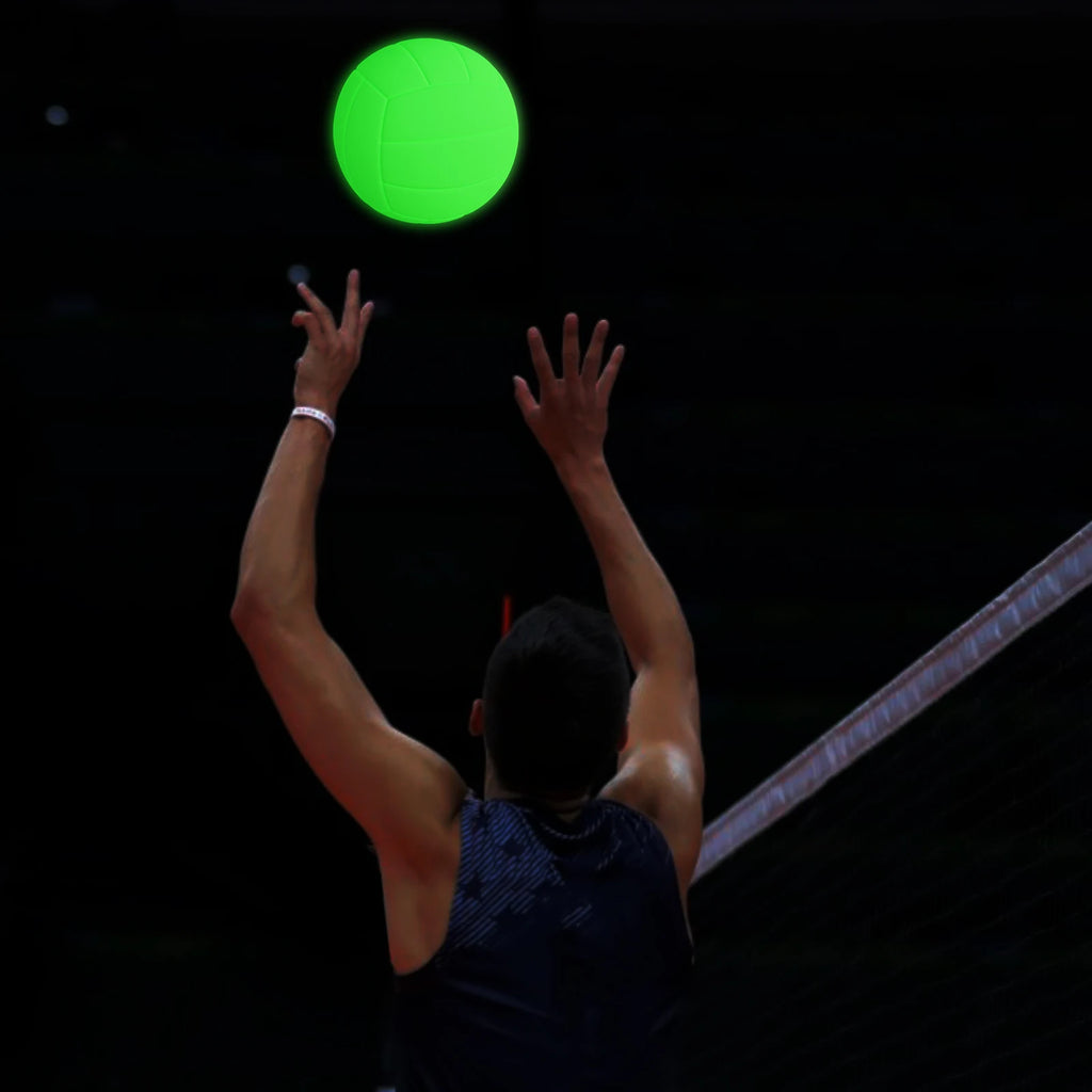 Balón de Voleibol Luminoso Tamaño 5, Balón de Voleibol de Playa, Balón Deportivo con Luz Nocturna