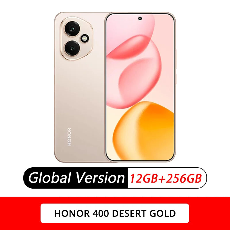 Honor 400 - Snapdragon 7 Gen 3, AMOLED 120Hz, 6000 mAh, cámara súper IA de 200 MP + 50 MP, smartphone de 6,55 pulgadas