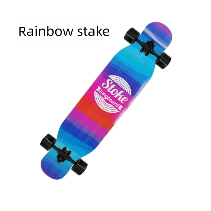 Longboard de Danza Freestyle de 42 Pulgadas con Doble Kick, Skateboard Completo, Cruiser Urbano para Principiantes, Adultos, Hombres y Mujeres