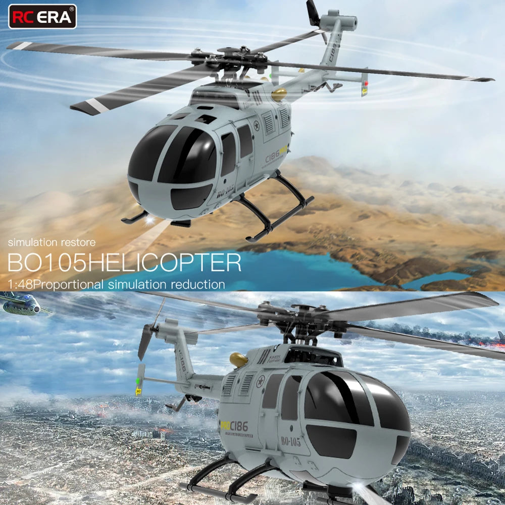 RC ERA BO-105 Helicóptero 1:48 4CH 15min Vuelo C186 Avión RC