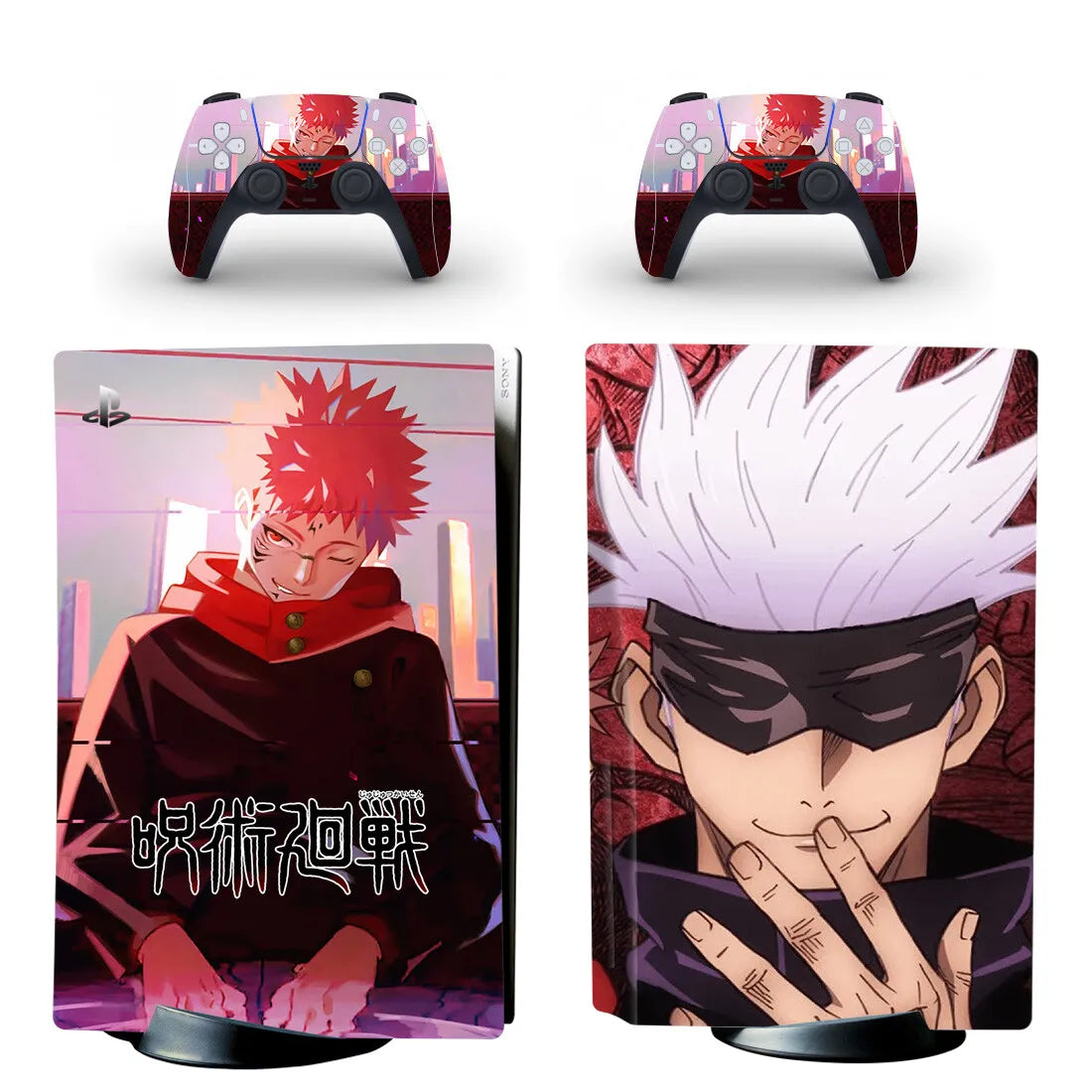 New Anime Jujutsu Kaisen Gojo PS5 Disc Skin Sticker Decal Cover for Console Controller PS5 Standard Disk Skin Sticker Vinyl