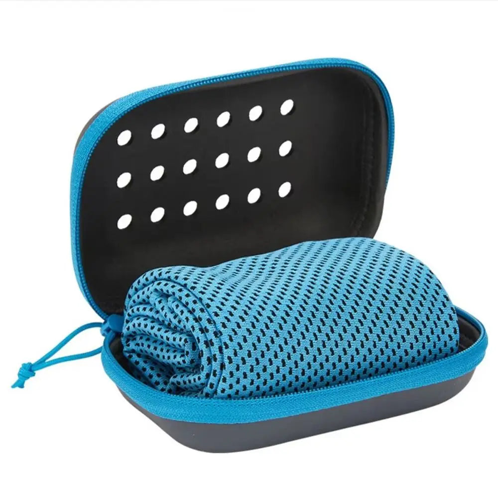 Toalla de bolsillo, Mini toalla absorbente de sudor frío, toalla refrescante portátil suave para exteriores, toallas deportivas transpirables de secado rápido para correr