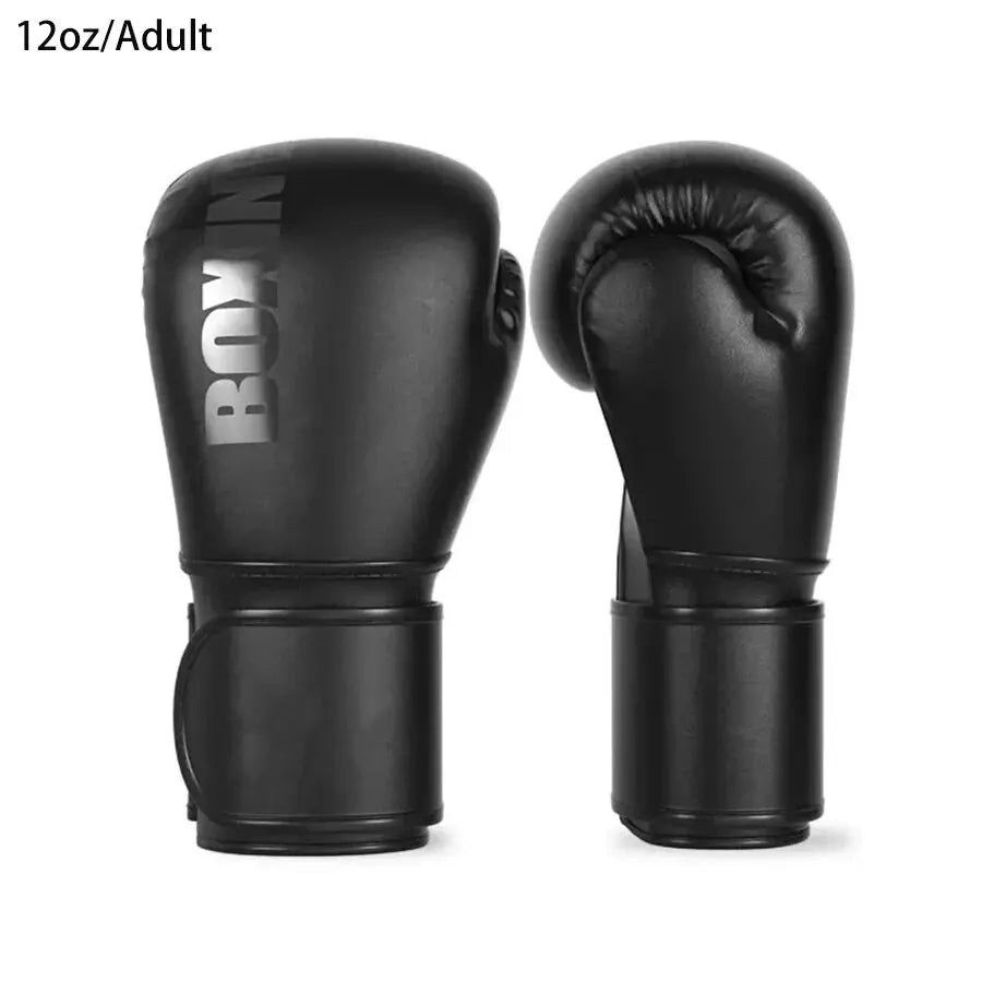 Guantes de boxeo profesionales de 12oz, adecuados para adultos, Mma, boxeo, Kickboxing, partición, Muay Thai, guantes de entrenamiento Sanda