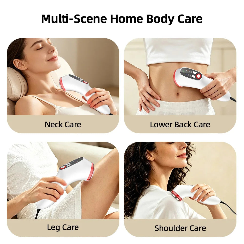Dispositivo de Fisioterapia por Ultrasonido Portátil de 1MHz con 3 Ajustes de Intensidad y Temporizador para Relajación Muscular