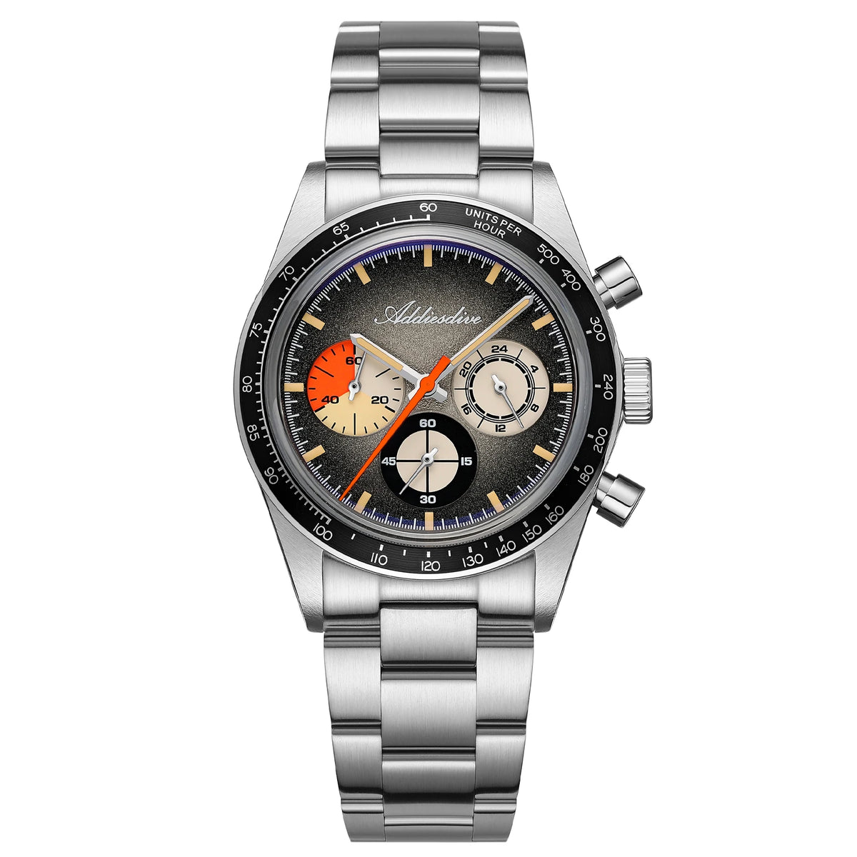 ADDIESDIVE 2026 Nuevo Reloj de Cuarzo Cronógrafo de Lujo para Hombre, Esfera Luminosa C3, Reloj de Pulsera de Negocios de Acero Inoxidable Impermeable 100M