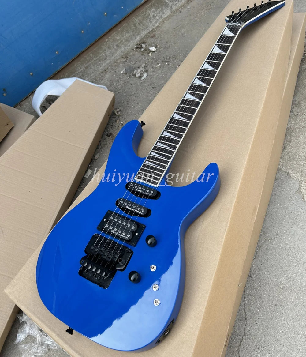 Guitarra Eléctrica Flyoung de 6 Cuerdas Azul JK Floyd con Diapasón de Palisandro de 24 Trastes