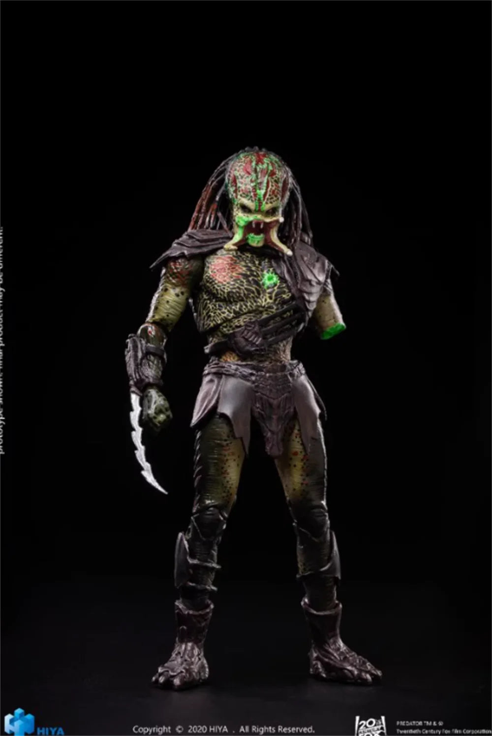 Hiyatoys Serie de Mini Juguetes 1/18 LP0023 LP0024 Blood Warrior Predator Articulación Completa Armas Soldado Plataforma de Soporte Para Colección