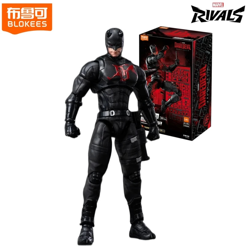 BLOKEES Marvel Rivals Bloques de Construcción Hombre Araña Anti-Venom Daredevil Modelo de Ensamblaje Decoración de Escritorio Juguete Regalo