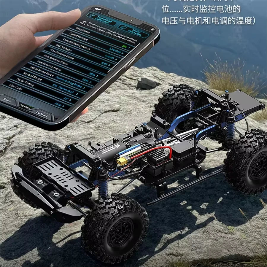 HYPER GO MJX H8H 1/8 Coche RC sin escobillas 4WD, vehículo de escalada con control 2.4G y bloqueo de diferencial, modelo RC pencil boy boy, juguetes para adultos.