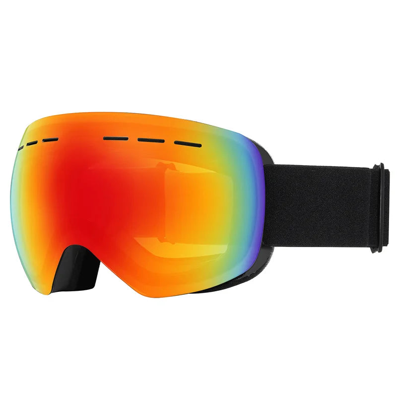 Gafas de esquí para hombre y mujer, con doble capa, tratamiento antiniebla, protección UV400, lentes grandes, ideales para snowboard, actividades de esquí en invierno y protección contra la nieve. Gafas profesionales para