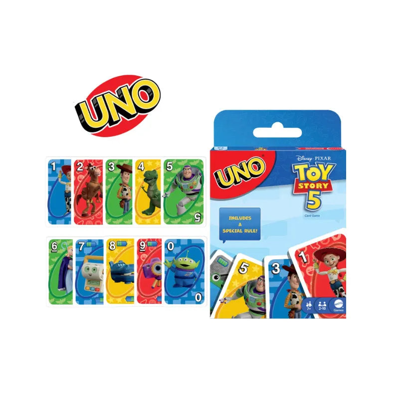 Mattel Games UNO Flip! Juego de mesa, cartas de juego, Hot Wheels, No Mercy, Super Mario, Toy Story, DOS, Minecraft, F1 de colección de élite