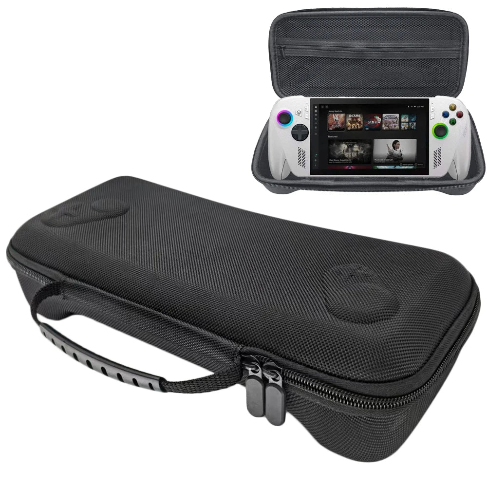 Funda portátil para transportar la ROG XBOX Ally/ROG XBOX Ally X, fabricada con tela Oxford y EVA, bolsa de almacenamiento para consolas de videojuegos, accesorios para juegos resistentes a caídas.