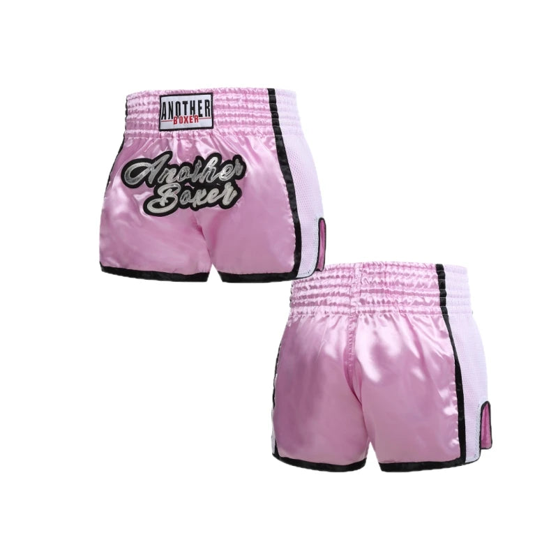 Pantalones Cortos de Muay Thai para Hombre, Mujer y Niños, Pantalones de Entrenamiento de Boxeo, Kickboxing, Bordados, para Gimnasio, Artes Marciales, Grappling, Ropa de Entrenamiento de MMA