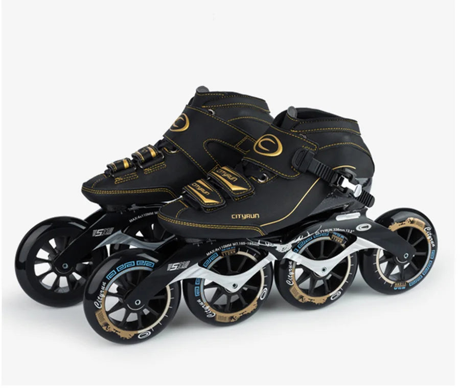 Patines en línea Cityrun Speed, patines de competición profesionales de fibra de carbono, patines de patinaje de carreras de 4 ruedas, Powerslide Similar