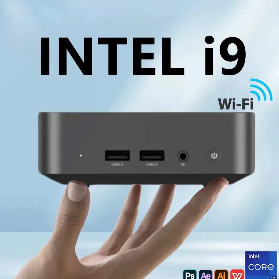 Mini Gaming PC Desktop Windows 11 Pro Intel Core I9 10980HK Mini PC 16GB DDR4 1TB SSD PC Gamer Computer Dual WIFI 6 BT5.2 4K HD