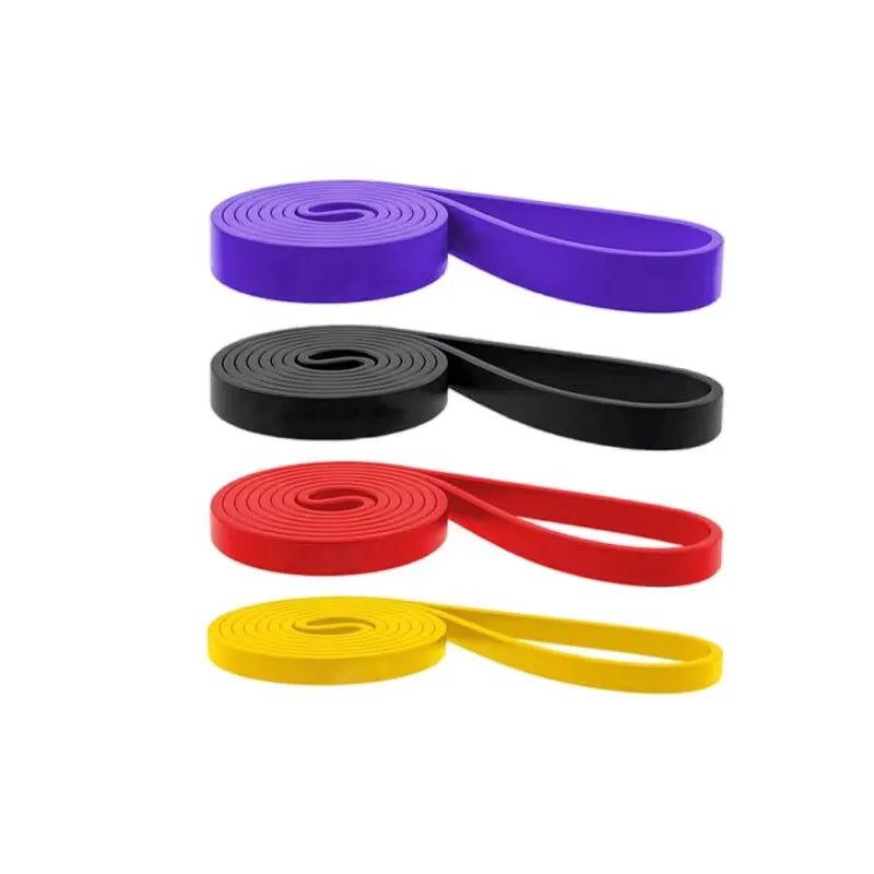 Juego de 4 Bandas de Resistencia de Látex TPE para Yoga, Fitness, Entrenamiento de Tensión, Bandas Elásticas para Ejercicios de Resistencia con Peso