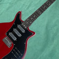 Guitarra eléctrica de 6 cuerdas con cuerpo de caoba, pastillas SSS y herrajes plateados — guitarra eléctrica de rendimiento profesional