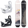 2025 Snowboard de montaña completo, soporte de Snowboard completo de dos piezas para adultos, juego de Snowboard de pecho plano para hombres y mujeres